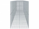 Gabion Basket with Cover 1050x100x200 cm Galvanised Iron 3295244