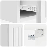 Wall-Mounted Side Table High Gloss White 59 x 34.5 x 17 cm 897979