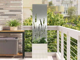 Garden Privacy Screen Silver 32 x 150 cm Galvanised steel 876397
