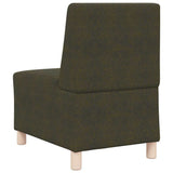 Modular Sofa Unit Armless Army Green 55 x 74 x 82 cm 4108511