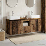 Bathroom Cabinet Set 3 pcs Old Wood 49.5 x 41 x 62.5 cm 3405655