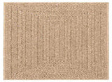 Rug ZIZUR Beige 240x240 cm Jute Look Indoor and Outdoor 4010399