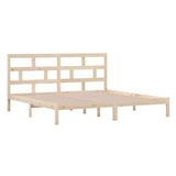 3101238 Bed Frame without Mattress Solid Wood Pine 200x200 cm