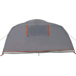 ZNTS Camping Tent Dome 4-Person Orange Waterproof 94729