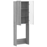 Toilet Cabinet ZWOLLE Grey Sonoma 66 x 25.5 x 190 cm 896481
