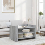 Coffee Table Grey Sonoma 80x50x50 cm Engineered Wood 848344