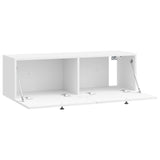 Wall-Mounted TV Cabinet High Gloss White 98 x 31 x 30 cm 898219