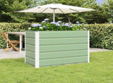Planter Pastel Green 100 x 50 x 77 cm Galvanised Steel 42018255