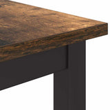 Table Smoked Oak 100 x 50 x 76.5 cm Engineered Wood and Steel 873770