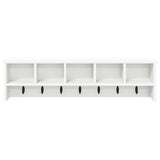 Wall-Mounted Coat Rack White 100 x 16 x 26 cm Engineered wood 874323