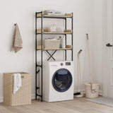Washing Machine Shelf Sonoma Oak 67x25x163 cm Engineered Wood 838979