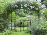 Decorative Garden Arch, with Gate - Black T3398P317762