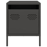 Bedside Cabinets 2 pcs Black 35x39x43.5 cm Steel 851245