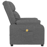 Massage Chair Dark Grey Fabric 348121