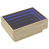 ZNTS Coffee Table with LED Sonoma Oak 70x50x30 cm Engineered Wood 847513