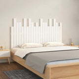 Wall Headboard White 140x3x80 cm Solid Wood Pine 824819