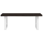 ZNTS Basin Shelf Wall Mounted Steel and Solid Wood Oak 3302616