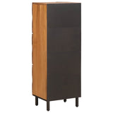 Highboard Acacia Brown Finish 40 x 33 x 110 cm Solid Mango Wood 4017929