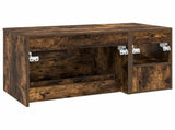 Bathroom Furniture Set 2 pcs Smoked Oak Engineered Wood 3403940