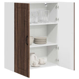 Wall Cabinet PORTO Brown Oak 80 x 31 x 100 cm Engineered Wood 885502