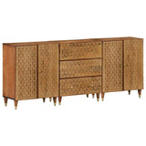 Side Cabinets 3 pcs 60x33x75 cm Solid Wood Mango 3206310