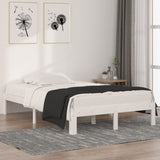 Bed Frame without Mattress White 120x190cm Small Double 810336