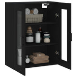Wall Mounted Cabinet Black 69.5x34x90 cm 828477