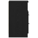 Bedside Cabinet Black Oak 40 x 35 x 65 cm Engineered Wood 862741