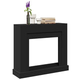 Fireplace Surround Black 100x30x87.5 cm Engineered Wood 854563