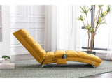 GOMYWAY Fabric Relaxation Chaise Lounge Chair, Full Body Support Fixed Recliner Sofa with Gentle W2678P389545