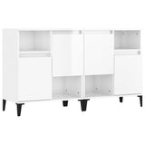 Sideboards 2 pcs High Gloss White 60x35x70 cm Engineered Wood 3185729