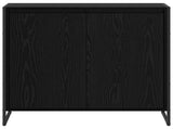 Side Cabinet Black Oak 79 x 36 x 75 cm Engineered Wood 886600