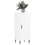 Sideboard High Gloss White 34.5x34x90 cm Engineered Wood 828558