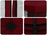 Garden Gazebo with Sidewalls 4 x 3 m Burgundy 900395