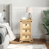 Bedside Cabinet "Corona" 35x32,5x58 cm Solid Wood Pine 4005653