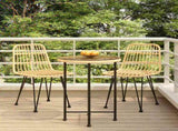 3 Piece Garden Dining Set Poly Rattan 3157835