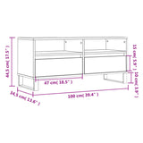 TV Cabinet Sonoma Oak 100x34.5x44.5 cm Engineered Wood 831247