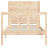 Bed Frame without Mattress 100x200 cm Solid Wood Pine 3192741