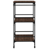 Kitchen Trolley Brown Oak 60.5x50x105 cm Engineered Wood 842340