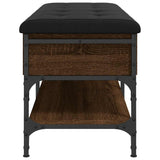 Shoe Bench Brown Oak 102x42x45 cm Engineered Wood 835201
