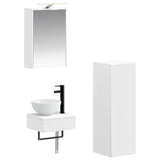 Bathroom Cabinet Set 4 pcs White 43 x 16 x 62.5 cm 3407367