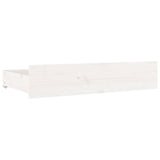 Bed Drawers 4 pcs White Solid Wood Pine 815000