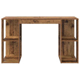 Desk with Shelf Old Wood 130 x 50.5 x 75 cm Engineered Wood 869504