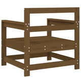 Garden Chairs 2 pcs Honey Brown Solid Wood Pine 825495