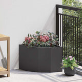 Corner Planter Black 45 x 45 x 35 cm Steel 883647