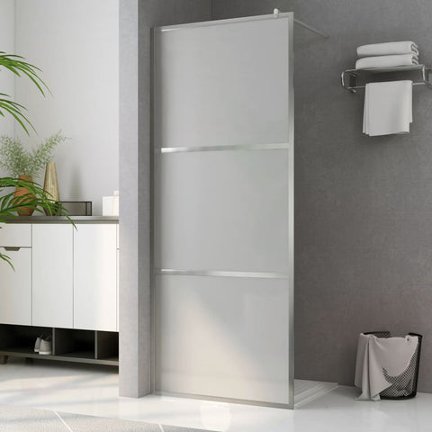 Walk-in Shower Wall with Whole Frosted ESG Glass 80x195 cm 146645