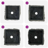Sink Black 30x30x13 cm Marble 149175