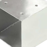 Post Connectors 4 pcs T Shape Galvanised Metal 101x101 mm 145480