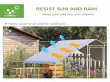 Chicken Walk-in Run, Galvanised Chicken Coop, Hen Poultry House Cage, Rabbit Hutch Pet Playpen T3398P350074