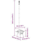 Tent Wood Stove with Chimney and Foldable Legs Black Steel 4005748